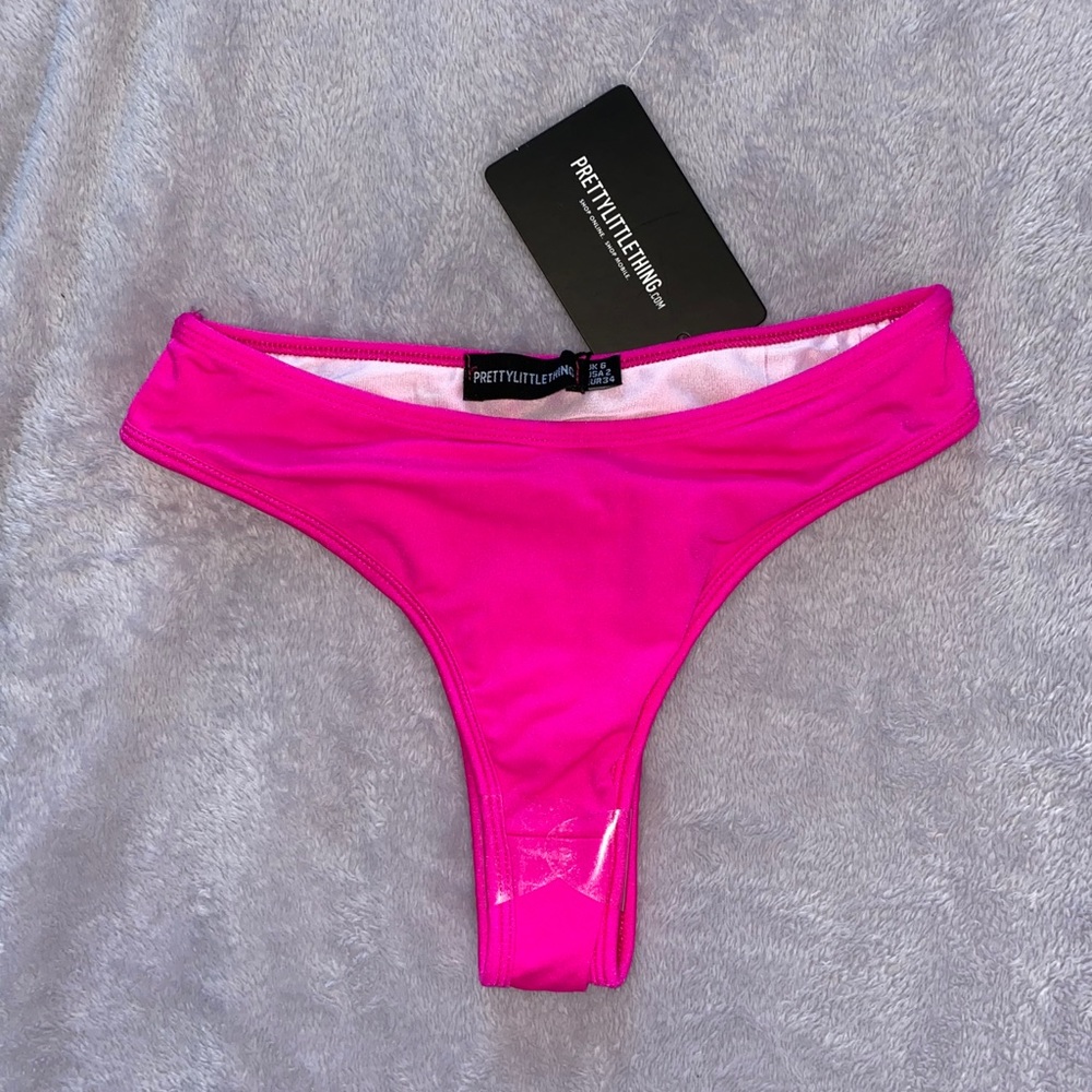 Neon pink bikini bottom